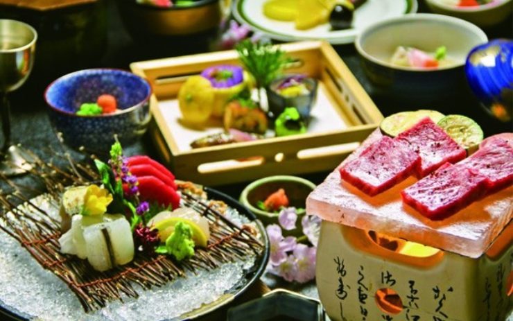 会席料理の一例　その1