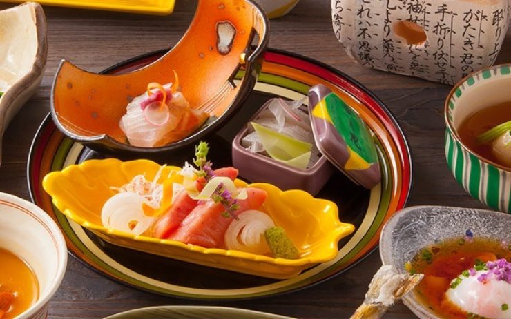 会席料理の刺身