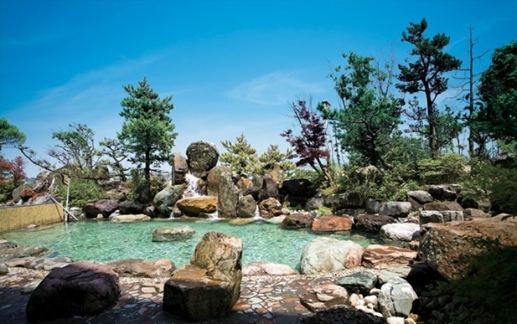 庭園露天風呂その1