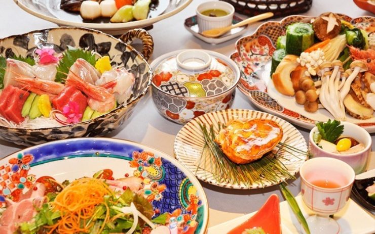 秋冬の会席料理の一例