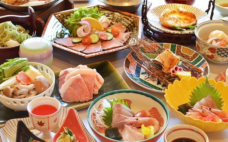 春夏の会席料理の一例