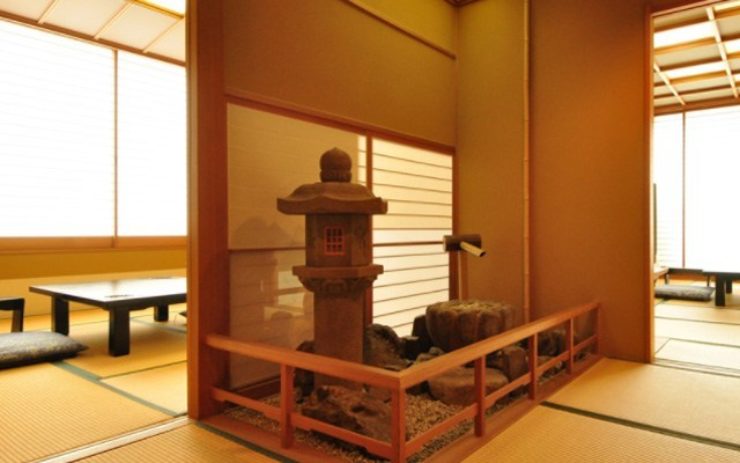 露天風呂付客室の風景