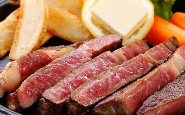 食欲をそそる上州ステーキ