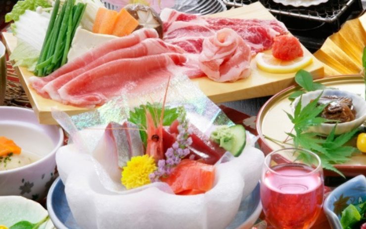 和食の会席料理の一例