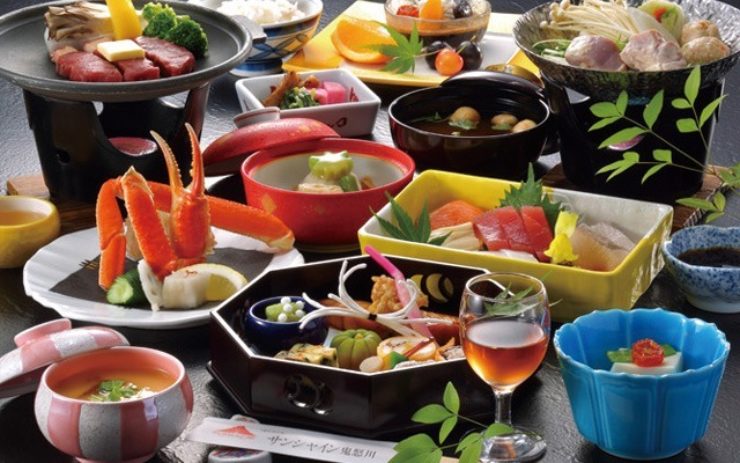 会席料理の一例　その1