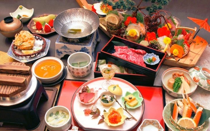 四季の和会席料理の一例