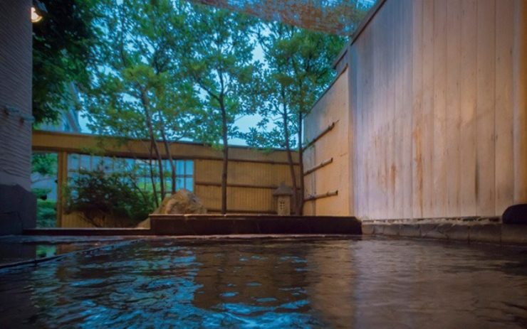 庭園露天風呂の風景 その1