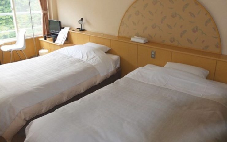 コテージの寝室