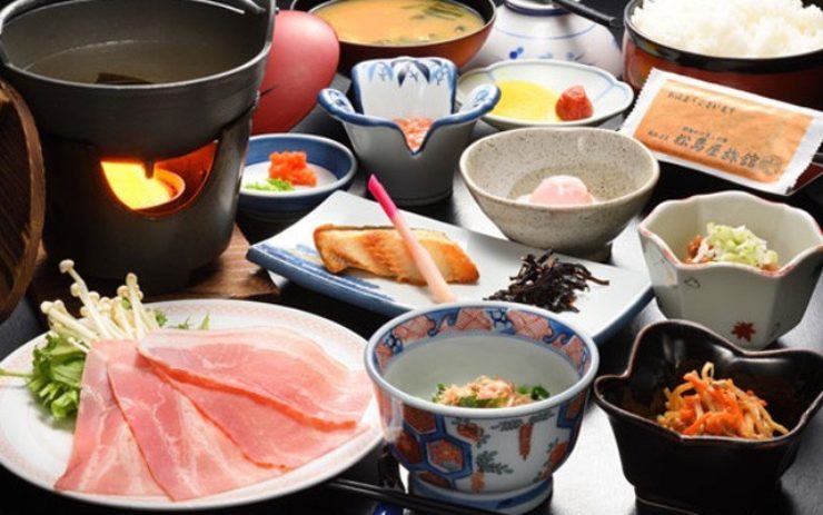 ボリューム満点な朝食