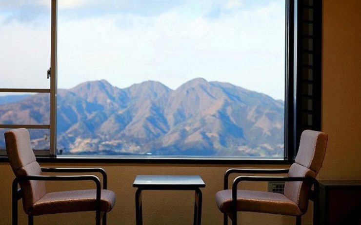 客室の窓から見える景観