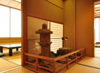 露天風呂付客室の風景