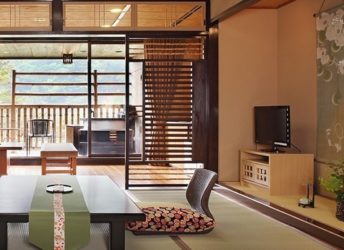 露天風呂付客室の一例（和室）