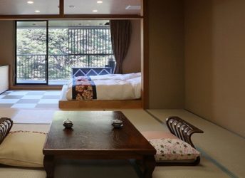 露天風呂付き客室の一例（和洋室）