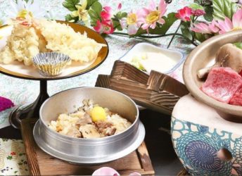 華やぎの章慶山の会席コース