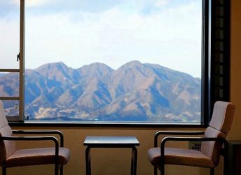 客室の窓から見える景観