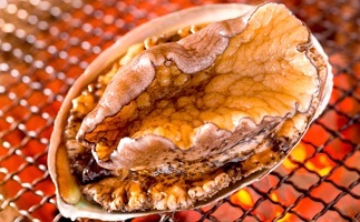 アワビの踊り焼き