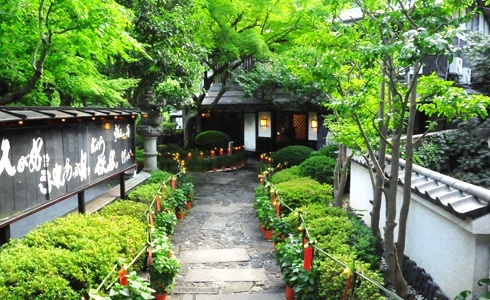 玄関までの道のり