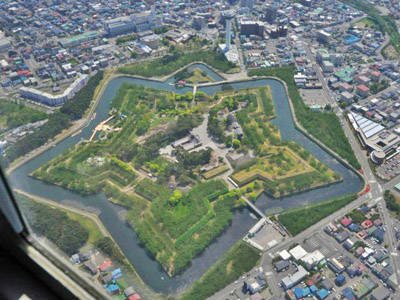 五稜郭の航空写真