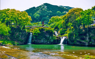 轟の滝公園の景観