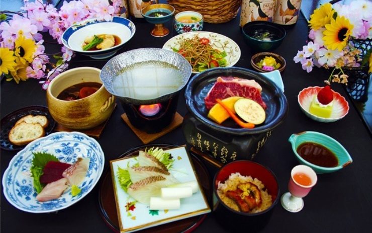 会席料理の一例 その1