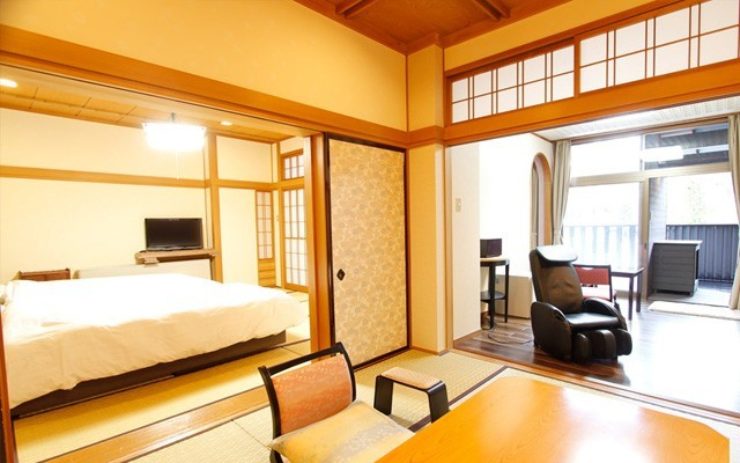 露天陶器風呂付き特別室の一例